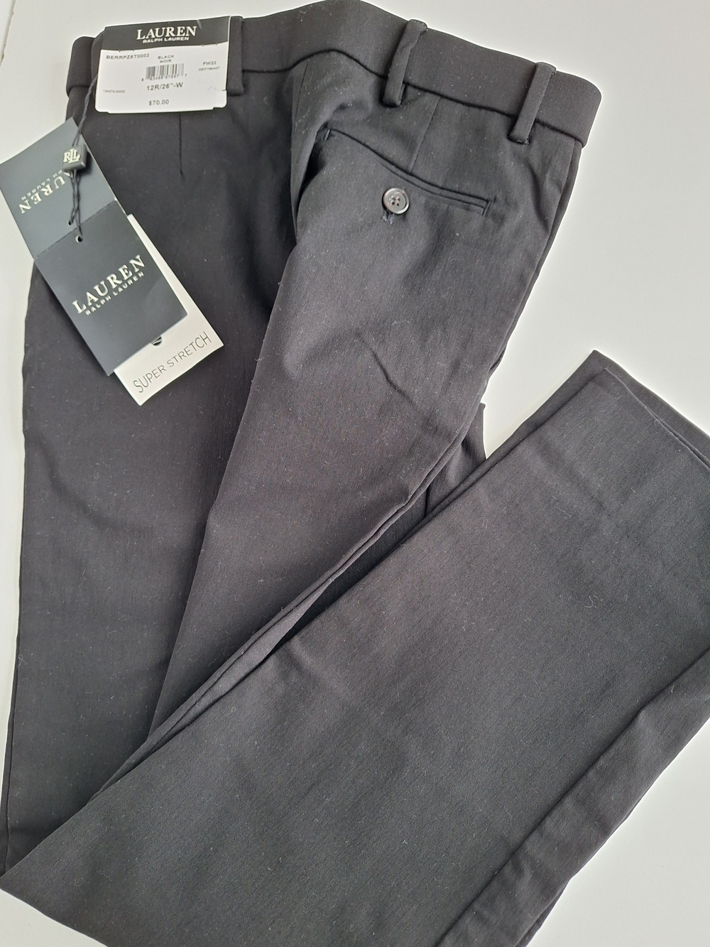 Ralph Lauren Black Kids Stretch Dress Pants